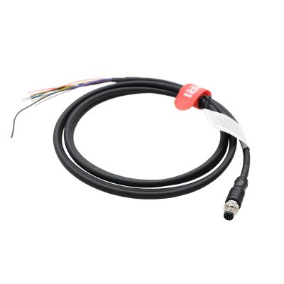 DRRI M8 Male Open End Sensor Cable, PLC Control Wiring Signal Wire for Servo Motor Encoder Industrial Equipment, Fits Triton Atlas Helios DIN Rail Prototyping Wiring, 3M