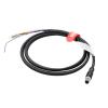 DRRI M8 Male Open End Sensor Cable, PLC Control Wiring Signal Wire for Servo Motor Encoder Industrial Equipment, Fits Triton Atlas Helios DIN Rail Prototyping Wiring, 3M view 1