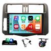 Vorally Android 14 Car Stereo Radio Compatible for Prado 150 2009-2013 with Wireless Carplay Android Auto, 2+32G 9 inch HD IPS Thouch Screen Bluetooth Radio Support GPS WiFi AHD Backup Camera view 1