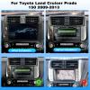 Vorally Android 14 Car Stereo Radio Compatible for Prado 150 2009-2013 with Wireless Carplay Android Auto, 2+32G 9 inch HD IPS Thouch Screen Bluetooth Radio Support GPS WiFi AHD Backup Camera view 2