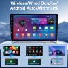 Vorally Android 14 Car Stereo Radio Compatible for Prado 150 2009-2013 with Wireless Carplay Android Auto, 2+32G 9 inch HD IPS Thouch Screen Bluetooth Radio Support GPS WiFi AHD Backup Camera view 3