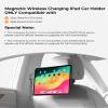 KU XIU Magnetic Wireless Charging Car Headrest Tablet Holder for iPad Pro 13'' M4/M5 Only, Adjustable Long Arm Tablet Car Mount Back Seat for Kids, Road Trip Essentials Holder with Air Vent Stand view 2
