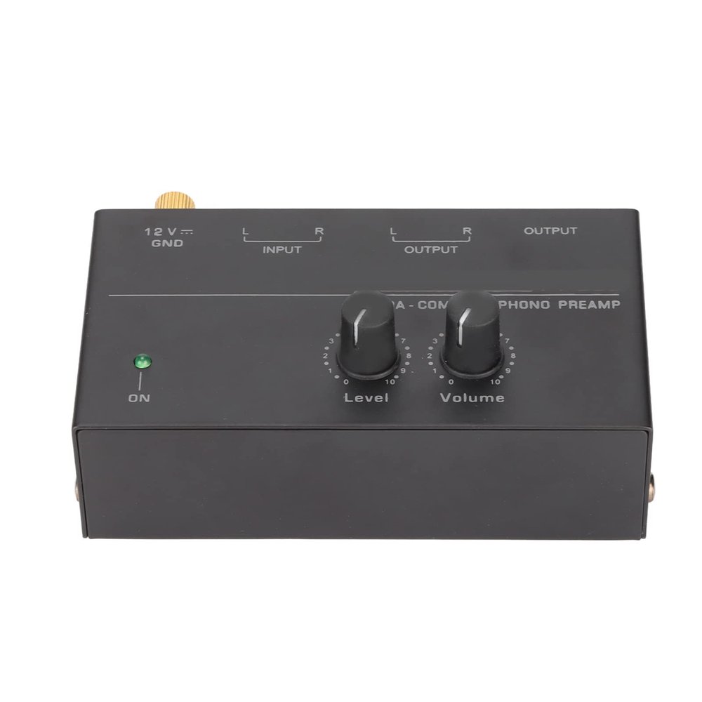 UPALDHOU Phono Praax Low Rausch Sereo - Adjustable Input Output Volume Plates Preamp for Loans Music Lovers (US Plug)
