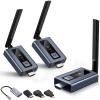 Lielyhod Upgraded Wireless HDMI 2 Receivers and Transmitter with LED Screen, Up to 6 RXs,165FT Plug & Play 1080P HD Output 5.8GHz Extender for TV Box/Laptop/Projector/Camera to Multiple Screens view 1