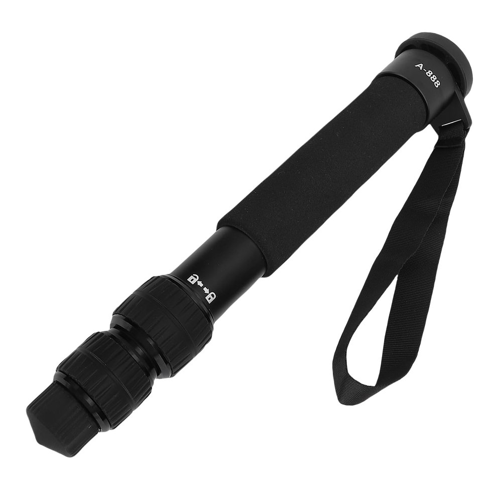 Luocute Professional Camera Monopod, 155 cm Aluminum Alloy 7 Sections 5Kg Load Single Lens Travel Camera Monopod, Suitable for Various Filming Environment