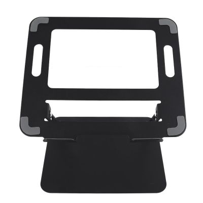 Beufee Foldable Laptop Stand, Height Adjustable Laptop Riser Computer Stand Carbon Steel Computer Riser for Desk