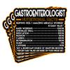 (4Pcs) Gastroenterologist Vinyl Decal Sticker  Nutritional Facts Quote for Laptops, Water Bottles, Cars, Bumpers, Toolboxes  Gift for Coworker, Office, Birthday, Christmas  Waterproof Vinyl Sticker view 1