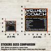 Wellness Coach Vinyl Decal Sticker  Nutritional Facts Quote for Laptops, Water Bottles, Cars, Bumpers, Toolboxes  Gift for Coworker, Office, Birthday, Christmas  Waterproof Vinyl, Easy Peel view 2