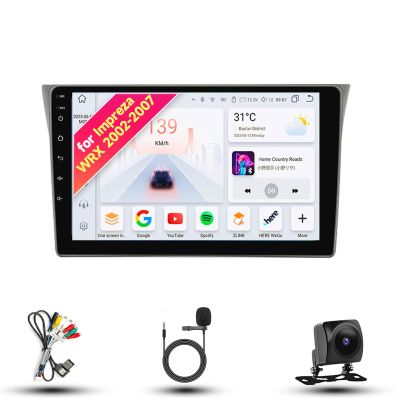 8CORE 2+32GB Radio for 2002-2007 Subaru Impreza WRX Android 13 9" IPS Touch Screen, Car Stereo with CarPlay & Android Auto, GPS Navigation DSP SWC 5G WiFi Camera