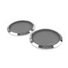 Zhisheng Motorbike Rear Grill Speaker 6.5"Lower Vented Mesh Cover 2pcs For Harley Touring 1983-2022 2023 ABS Chrome view 1