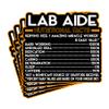 (4Pcs) Lab Aide Vinyl Decal Sticker  Nutritional Facts Quote for Laptops, Water Bottles, Cars, Bumpers, Toolboxes  Gift for Coworker, Office, Birthday, Christmas  Waterproof Vinyl, Easy Peel view 1