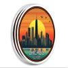 (3 Pack 3X3) Chicago City Stickers - Move to Chicago Sticker - Il Travel Gift - Chicago Souvenir Tourist - Us Travel Gift - Decal for Laptop - Water Bottle - Suitcase view 1