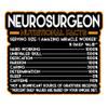Neurosurgeon Vinyl Decal Sticker  Nutritional Facts Quote for Laptops, Water Bottles, Cars, Bumpers, Toolboxes  Gift for Coworker, Office, Birthday, Christmas  Waterproof Vinyl, Easy Peel view 1