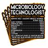 (4Pcs) Microbiology Technologist Vinyl Decal Sticker  Nutritional Facts Quote for Laptops, Water Bottles, Cars  Gift for Coworker, Office, Birthday, Christmas  Waterproof Vinyl Sticker view 1