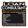 Loan Consultant Vinyl Decal Sticker Nutritional Facts Quote for Laptops, Water Bottles, Cars, Bumpers, Toolboxes Gift for Coworker, Office, Birthday, Christmas Waterproof Vinyl, Easy Peel view 1