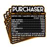 (4Pcs) Purchaser Vinyl Decal Sticker  Nutritional Facts Quote for Laptops, Water Bottles, Cars, Bumpers, Toolboxes  Gift for Coworker, Office, Birthday, Christmas  Waterproof Vinyl, Easy Peel view 1