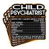 (4Pcs) Child Psychiatrist Vinyl Decal Sticker  Nutritional Facts Quote for Laptops, Water Bottles, Cars, Bumpers, Toolboxes  Gift for Coworker, Office, Birthday, Christmas  Waterproof Vinyl Sticker view 1