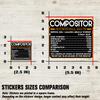 Compositor Vinyl Decal Sticker Nutritional Facts Quote for Laptops, Water Bottles, Cars, Bumpers, Toolboxes Gift for Coworker, Office, Birthday, Christmas Waterproof Vinyl, Easy Peel view 2