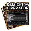 (4Pcs) Data Entry Operator Vinyl Decal Sticker  Nutritional Facts Quote for Laptops, Water Bottles, Cars  Gift for Coworker, Office, Birthday, Christmas  Waterproof Vinyl Sticker view 1