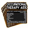 (4Pcs) Occupational Therapy Aide Vinyl Decal Sticker  Nutritional Facts Quote for Laptops, Water Bottles, Cars  Gift for Coworker, Office, Birthday, Christmas  Waterproof Vinyl Sticker view 1
