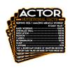 (4Pcs) Actor Vinyl Decal Sticker  Nutritional Facts Quote for Laptops, Water Bottles, Cars, Bumpers, Toolboxes  Gift for Coworker, Office, Birthday, Christmas  Waterproof Vinyl, Easy Peel view 1