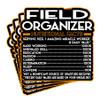 (4Pcs) Field Organizer Vinyl Decal Sticker  Nutritional Facts Quote for Laptops, Water Bottles, Cars, Bumpers, Toolboxes  Gift for Coworker, Office, Birthday, Christmas  Waterproof Vinyl, Easy Peel view 1