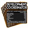 (4Pcs) Development Coordinator Vinyl Decal Sticker  Nutritional Facts Quote for Laptops, Water Bottles, Cars  Gift for Coworker, Office, Birthday, Christmas  Waterproof Vinyl Sticker view 1