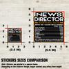 News Director Vinyl Decal Sticker Nutritional Facts Quote for Laptops, Water Bottles, Cars, Bumpers, Toolboxes Gift for Coworker, Office, Birthday, Christmas Waterproof Vinyl, Easy Peel view 2