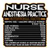 Nurse Anesthesia Practice Vinyl Decal Sticker  Nutritional Facts Quote for Laptops, Water Bottles, Cars  Gift for Coworker, Office, Birthday, Christmas  Waterproof Vinyl, Easy Peel view 1