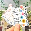 12pcs You are Beautiful Worthy Enough Positive Affirmation Stickers Bible Verse Sticker Motivational Christian Gifts for Women Decorations Water Bottle Kindle Laptop Phone Window Car view 4