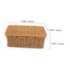Cabilock Imitation Rattan Cable Management Box Decorative Desk Cord Organizer for Power Strips and Multi-Device Charging Large Size Open Slots Home and Office Use view 2