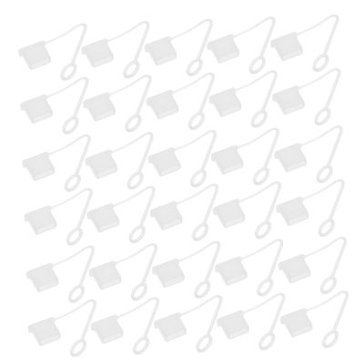 Operitacx 30pcs Silicone Caps for Female Charging Ports Protects Against Water and Debris Compatible with Flash Drives and Mobile Devices
