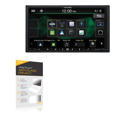 BoxWave Screen Protector Compatible with Alpine Restyle i407-WRA-JK - ClearTouch Anti-Glare Privacy (2-Pack), Privacy Screen Protector Flexible Film Anti-Glare