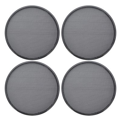 ciciglow 4 Pcs Mesh Speaker Grills 4.2 Inch, Metal Subwoofer Grill Protective Covers, Subwoofer Grille Protective Case for Car Home Audio Speakers Theater