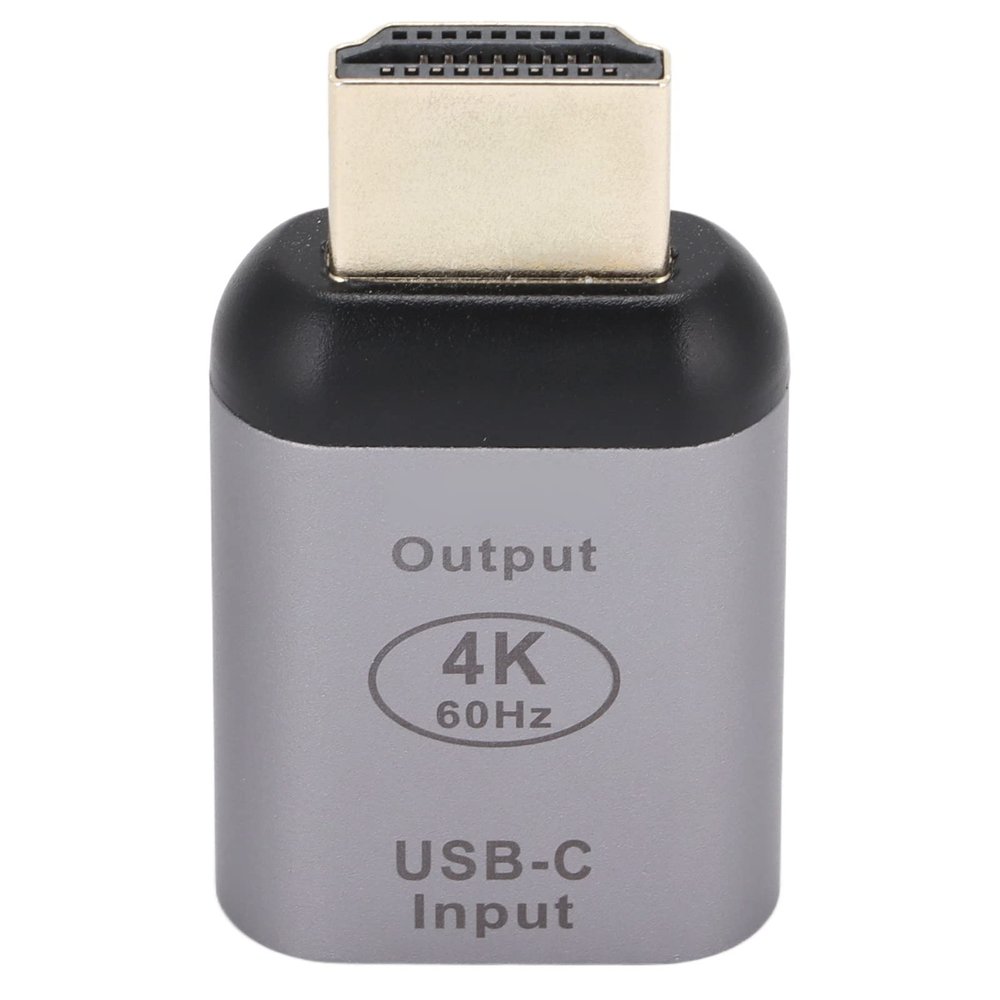 Keenso Multimedia Interface Adapter Type C a HD Aluminum Video Converter 4K 60Hz for Presentations, Classroom Teaching (#2)