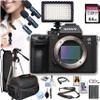 Sony A7 III Mirrorless Camera(Body Only) + 64GB Memory,Wireless Lavalier Microphones, 126 LED Light, and More (22pc Bundle) (Renewed) view 1