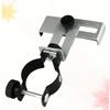 STOBOK Phone Photography Bracket Mount for Binoculars Monoculars Microscopes All Metal Construction Fits Eyepiece Tripod Interface Lightweight Easy Assembly Silver view 2