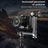 Zunate 3 Axis Handheld Camera Stabilizer Head with 360 Rotation Base, Horizontally Adjustable Arm Quick Release Plate Aluminum Alloy Construction for DSLR and Mirrorless view 2