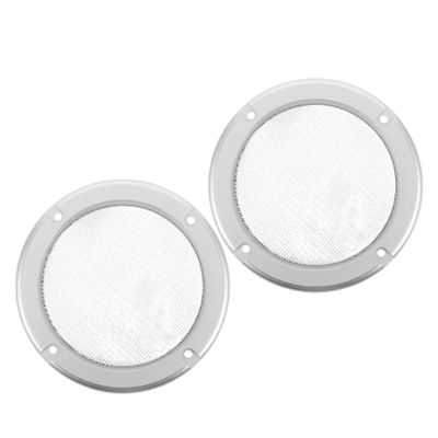 TOYANDONA 2pcs Speaker Grille Cover Round Metal Mesh Woofer Protector for Home and Car Audio Systems Durable Decorative Grille with Ring and Mesh