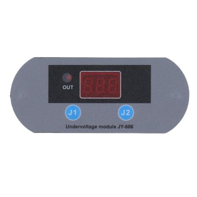 Baxnore Undervoltage Controller Module, Over Discharge Protect Board, 20A Load Capacity, ABS Housing, Digital Display, Auto Reset for Unit Protect System