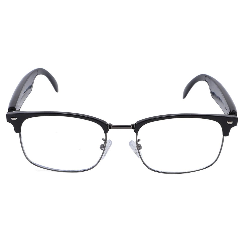 Focket Smart Glasses, 5.3 Wireless Music Glasses Glasses with Anti Blue Light Lenses HD Speakers & Mic for Men Women Working Driving