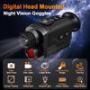 Gslxheal Dgital Night Vision Monocular - 4k Infrared Head Mounted Night Vision Goggles with 8X Digital Zoom & 850nm Infrared, 32GB Recording, 3000mah Fast Charge view 2