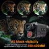 Gslxheal Dgital Night Vision Monocular - 4k Infrared Head Mounted Night Vision Goggles with 8X Digital Zoom & 850nm Infrared, 32GB Recording, 3000mah Fast Charge view 4
