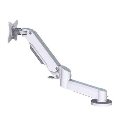 hezhuhe2258 Monitor Stand White Desktop Monitor Stand Swivel Adjustable 2-Arm Stand for 15-32 Inch Screen Monitor arm Desk Mount