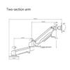 hezhuhe2258 Monitor Stand White Desktop Monitor Stand Swivel Adjustable 2-Arm Stand for 15-32 Inch Screen Monitor arm Desk Mount view 2