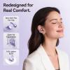 Kinglucky Upgraded Clip-On Earbuds Comfortable fit & Crystal-clear Sound, 50H Playtime Open Ear Buds Bluetooth 6.0 Wireless Headphones for Women Ideal for Small Ears, Sports & Workouts, Glasses Purple view 3
