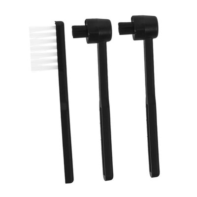 Abaodam 3pcs Vinyl Record Cleaning Brush Dual Use Stylus Cleaner Record Sweeper Scratch Brush for Turntables Vintage Audio Systems and Needle Maintenance
