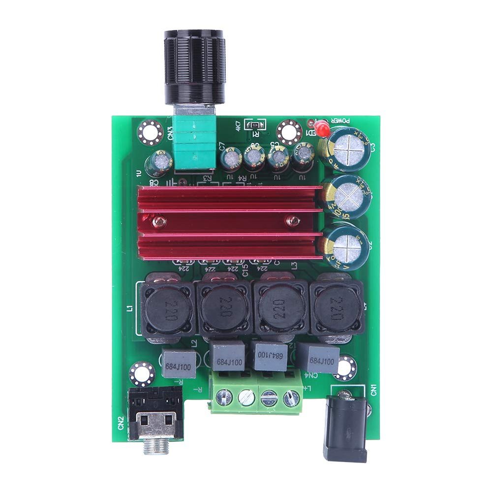Baxnore TPA3116D2 Digital Amplifier Board, 50W+50W Two Channel HiFi Class, 8-25V Power Range for Stereo Audio Systems, Multimedia Applications
