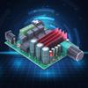 Baxnore TPA3116D2 Digital Amplifier Board, 50W+50W Two Channel HiFi Class, 8-25V Power Range for Stereo Audio Systems, Multimedia Applications view 3
