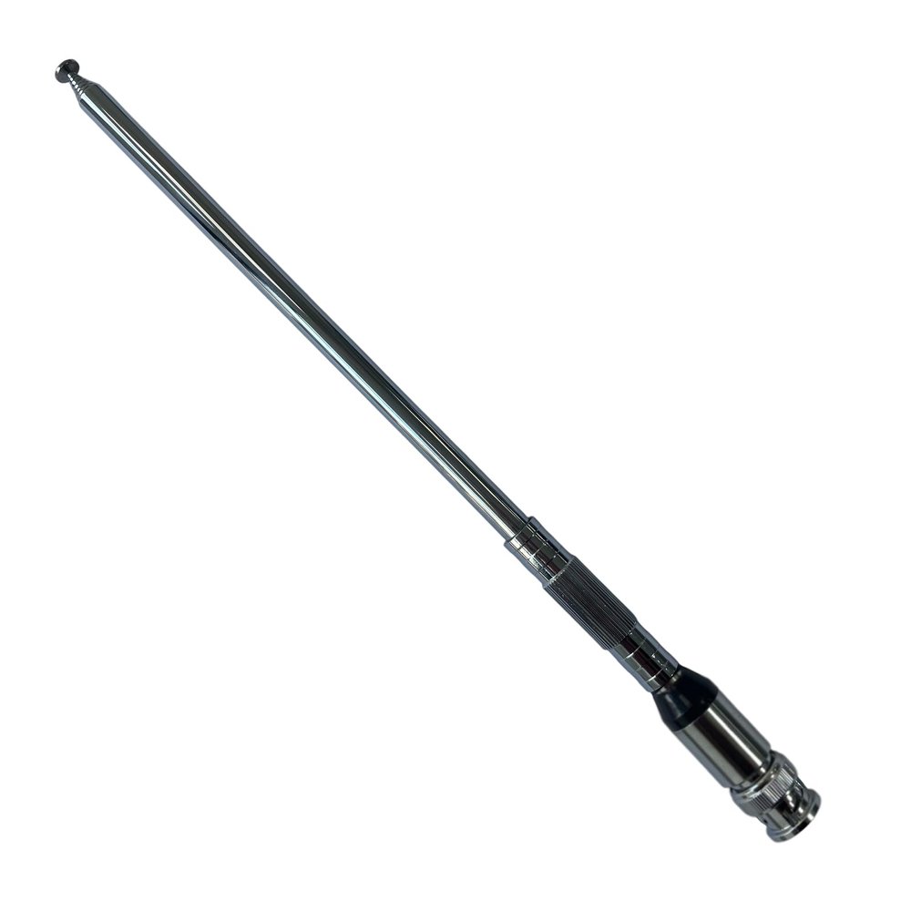 27MHz BNC Telescoping Antenna 7-Section Retractable 25CM/9.84 inch-109CM/42.91 inch High Gain Telescopic Antenna Replacement for CB/Ham Radio/Walkie Talkie